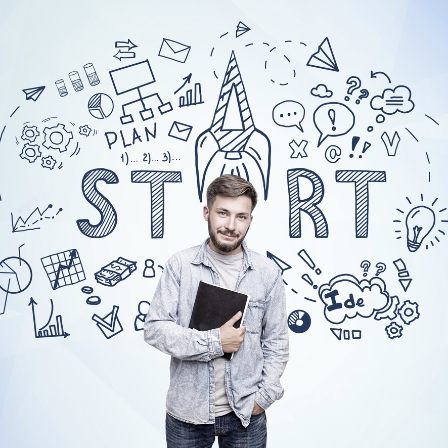 Enkeltpersonforetak, gründer, start up